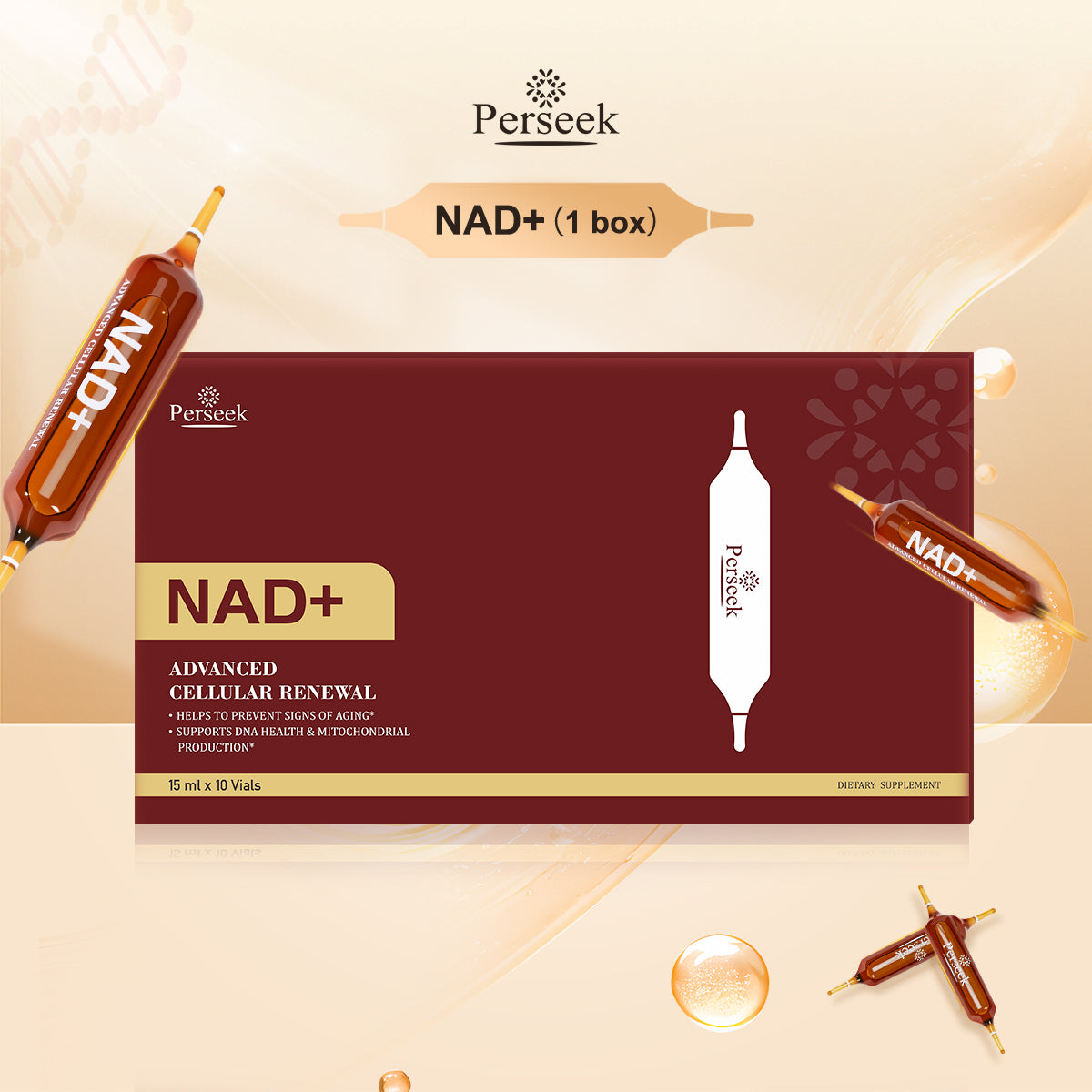 Perseek NAD+ Advanced Cellular Renewal - 1200mg NAD+
