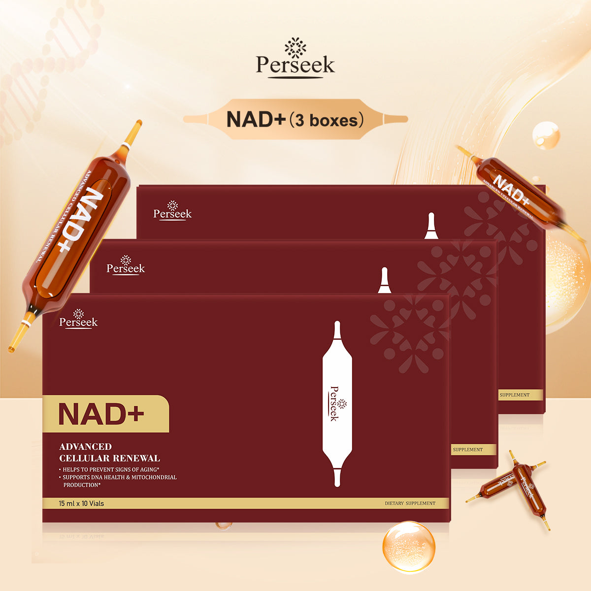 Perseek NAD+ Advanced Cellular Renewal - 1200mg NAD+