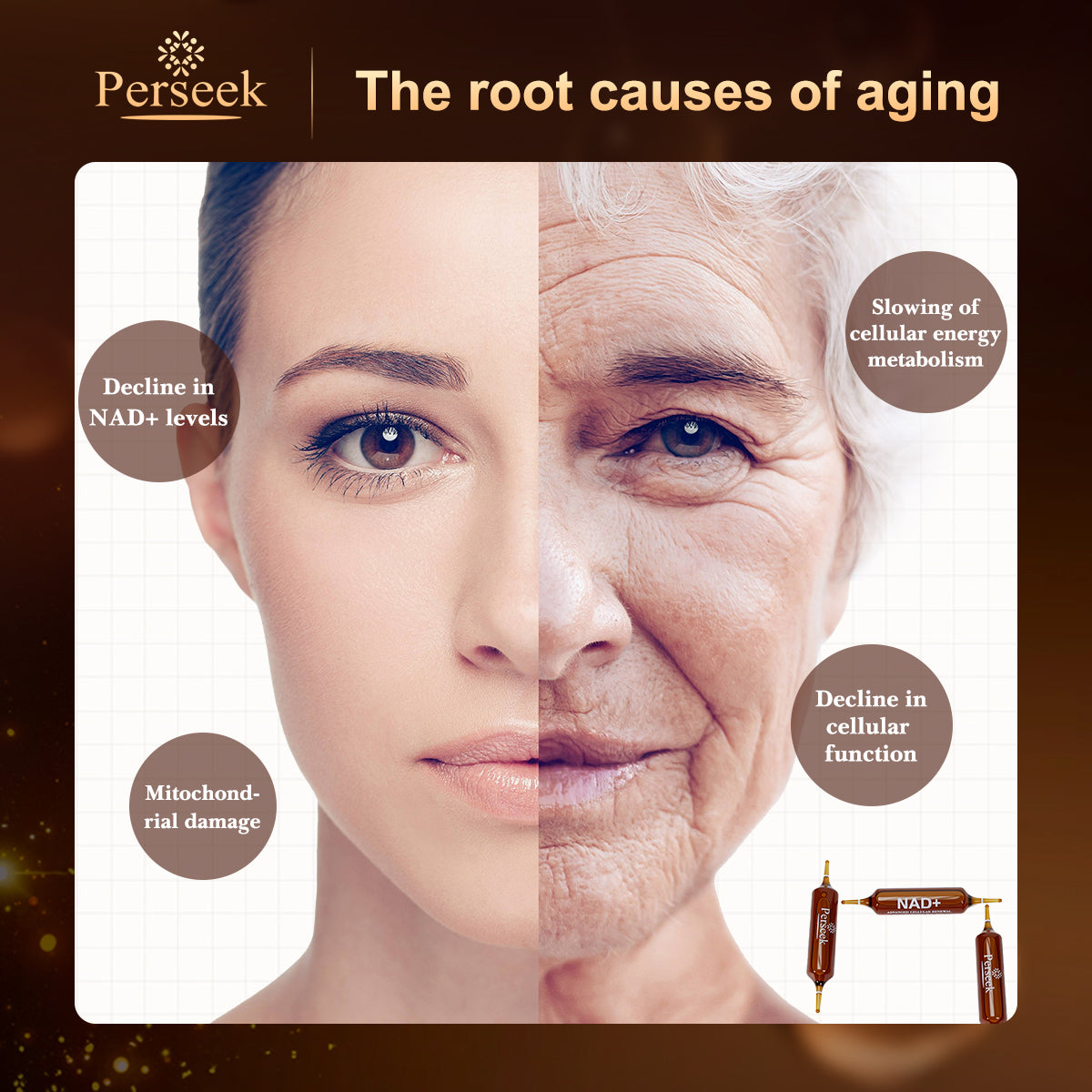 Perseek NAD+ Advanced Cellular Renewal - 1200mg NAD+